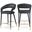 Destiny Vegan Leather Stool In Black
