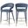 Destiny Vegan Leather Stool In Navy
