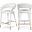 Destiny Vegan Leather Stool In White