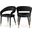 Destiny Velvet Dining Chair In Black