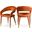 Destiny Velvet Dining Chair In Cognac