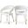 Destiny Velvet Dining Chair In Cream