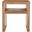 Dev Mitered Angle End Table with Storage Shelf In Natural