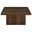 Devar Square Engineered Wood Cocktail Coffee Table In Dark Pine