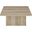 Devar Square Engineered Wood Coffee Table In Distressed Pine