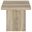 Devar Square Engineered Wood End Table In Distressed Pine