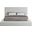 Devin Linen Textured Fabric Full Bed In Cream