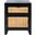 Devon 1 Drawer 1 Door Nightstand in Black and Natural