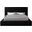 Dexter Corduroy Fabric Full Bed In Black