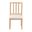 Deya Bobbin Dining Chair In Natural Brown and White
