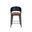 Dezirae Counter Stool In Cognac and Black