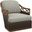 Featured Upholstery Diamond Cove Swivel Chair In Brown