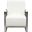 Diamond Sofa Century White Bonded Leather Accent Chair