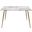 Diamond Sofa Chance White Grey Rectangular Dining Table