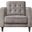Diamond Sofa Juniper Champagne Grey Tufted Chair