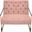 Diamond Sofa Luxe Blush Pink Fabric Accent Chair
