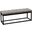 Diamond Sofa Mateo Grey Fabric Small Tufted Bench