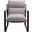 Diamond Sofa Miller Sling Accent Chair in White Linen Fabric