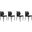 Diamond Sofa Milo Black Dining Chairs Set of 4