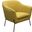 Diamond Sofa Status Yellow Fabric Accent Chair