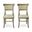 Diana Dining Chair - Set of 2 In Vintage Walnut and Peppered Upholstery