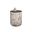 Diaz Marble Look End Table In Antique Brass