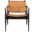 Dilan Safari Chair In Black And Brown