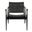 Dilan Safari Chair In Black and Black