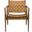 Dilan Safari Chair In Brown and Light Brown