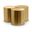 Dimple 3 Piece Coffee Table In Gold