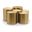Dimple 6 Piece Coffee Table In Gold