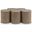 Dimple 5 Piece Coffee Table In Taupe