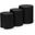 Dimple 3 Piece End Table In Black