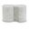 Dimple 2 Piece End Table In White
