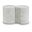 Dimple 2 Piece End Table In White