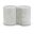 Dimple 2 Piece End Table In White