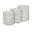 Dimple 3 Piece End Table In White