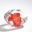 Dimple Large Paperweight In Cinnabar