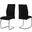 Dining Chair Set Of 2 In Black Velvet