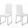 Dining Chair Set Of 2 In White Leather Look I 1093