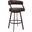 Dione 26 Inch Counter Height Barstool In Auburn Bay and Brown Faux Leather