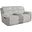 Dionysus Manual Reclining Loveseat with Console In Gray