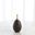 Dipped Golden Crackle And Black Slender Small Vase