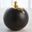 Dipped Golden Crackle And Black Sphere Large Vase In Black