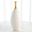 Dipped Golden Crackle And White Slender Large Vase In Gold