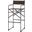 Direttore Brown And Gray Suede With Metal Frame Bar Stool