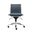 Dirk Armless Low Back Office Chair In Blue