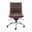 Dirk Armless Low Back Office Chair In Brown
