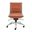 Dirk Armless Low Back Office Chair In Dark Caramel
