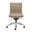 Dirk Armless Low Back Office Chair In Taupe